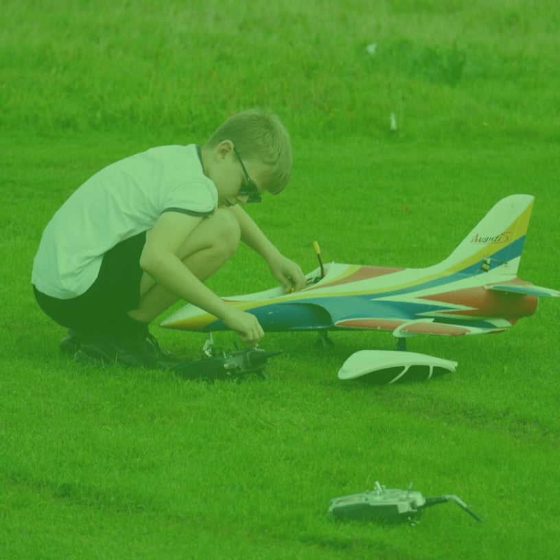 Radio control model aircraft
